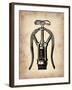 Vintage Wine Opener 1-NaxArt-Framed Art Print