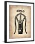 Vintage Wine Opener 1-NaxArt-Framed Art Print