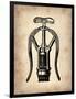 Vintage Wine Opener 1-NaxArt-Framed Art Print