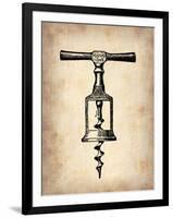 Vintage Wine Opener 2-NaxArt-Framed Art Print