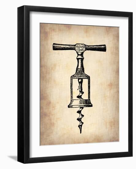 Vintage Wine Opener 2-NaxArt-Framed Art Print