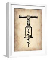 Vintage Wine Opener 2-NaxArt-Framed Art Print