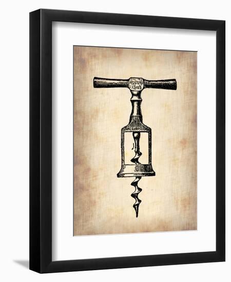 Vintage Wine Opener 2-NaxArt-Framed Art Print