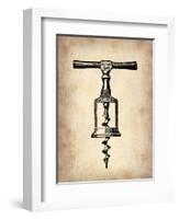 Vintage Wine Opener 2-NaxArt-Framed Art Print