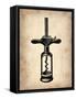 Vintage Wine Opener 3-NaxArt-Framed Stretched Canvas