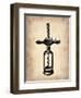 Vintage Wine Opener 3-NaxArt-Framed Art Print