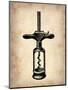 Vintage Wine Opener 3-NaxArt-Mounted Art Print