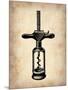 Vintage Wine Opener 3-NaxArt-Mounted Art Print