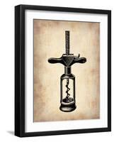 Vintage Wine Opener 3-NaxArt-Framed Art Print