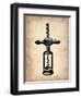 Vintage Wine Opener 3-NaxArt-Framed Art Print