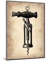 Vintage Wine Opener 4-NaxArt-Mounted Art Print