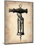 Vintage Wine Opener 4-NaxArt-Mounted Art Print