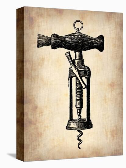 Vintage Wine Opener 4-NaxArt-Stretched Canvas