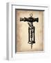 Vintage Wine Opener 4-NaxArt-Framed Art Print