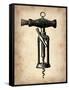 Vintage Wine Opener 4-NaxArt-Framed Stretched Canvas