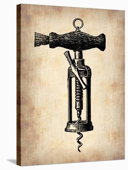 Vintage Wine Opener 4-NaxArt-Stretched Canvas