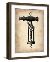 Vintage Wine Opener 4-NaxArt-Framed Art Print