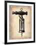 Vintage Wine Opener 4-NaxArt-Framed Art Print