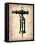 Vintage Wine Opener 4-NaxArt-Framed Stretched Canvas