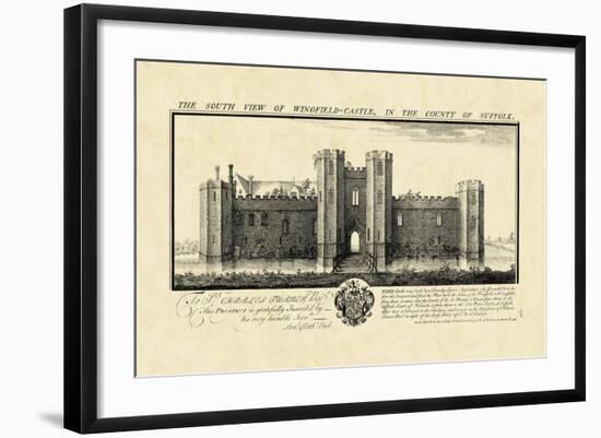 Vintage Wingfield Castle-Nathaniel Buck-Framed Art Print