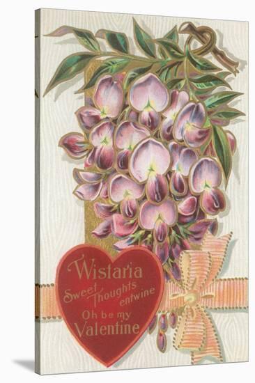 Vintage Wisteria Valentine-null-Stretched Canvas