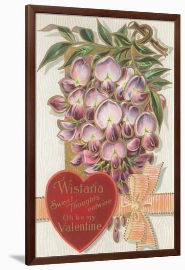 Vintage Wisteria Valentine-null-Framed Art Print