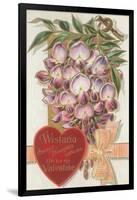 Vintage Wisteria Valentine-null-Framed Art Print