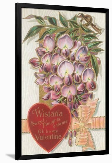 Vintage Wisteria Valentine-null-Framed Art Print