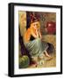 Vintage Witch Halloween-sylvia pimental-Framed Art Print