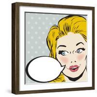 Vintage Woman Character-RLN-Framed Art Print