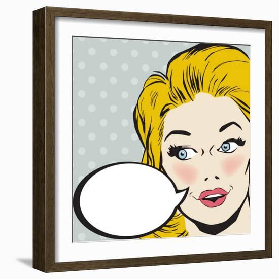 Vintage Woman Character-RLN-Framed Art Print