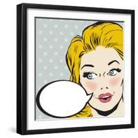 Vintage Woman Character-RLN-Framed Art Print