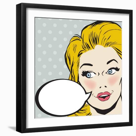 Vintage Woman Character-RLN-Framed Art Print