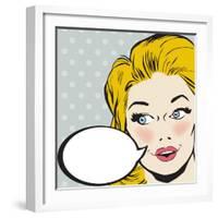 Vintage Woman Character-RLN-Framed Art Print