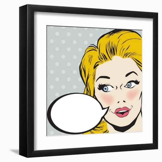 Vintage Woman Character-RLN-Framed Art Print