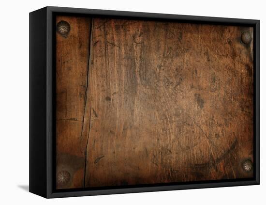 Vintage Wood Background-Zibedik-Framed Stretched Canvas