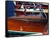 Vintage Wood Boats, Lake Union, Seattle, Washington, USA-William Sutton-Framed Stretched Canvas