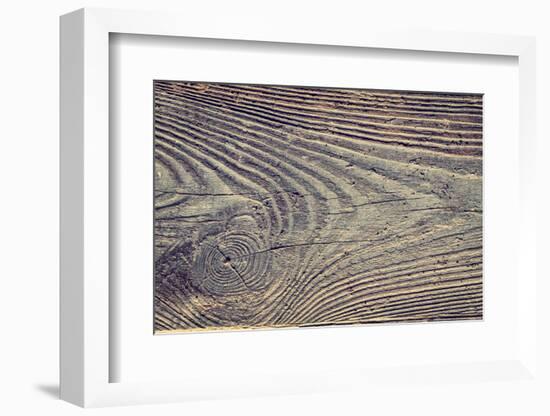 Vintage Wood Wall Background-dziewul-Framed Photographic Print