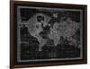 Vintage World Chart-Adam Shaw-Framed Art Print