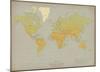 Vintage World Map-Unknown The Vintage Collection-Mounted Art Print