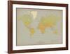 Vintage World Map-Unknown The Vintage Collection-Framed Art Print