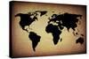Vintage World Map-ilolab-Stretched Canvas