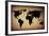 Vintage World Map-ilolab-Framed Art Print