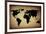 Vintage World Map-ilolab-Framed Art Print