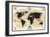 Vintage World Map-Devon Ross-Framed Art Print