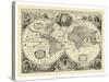 Vintage World Map-null-Stretched Canvas