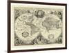 Vintage World Map-null-Framed Art Print