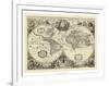 Vintage World Map-null-Framed Art Print