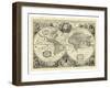 Vintage World Map-null-Framed Art Print