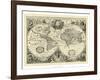 Vintage World Map-null-Framed Art Print